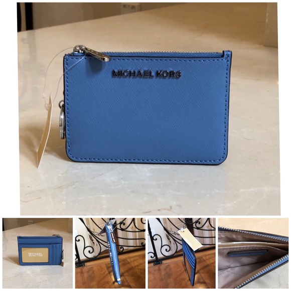 NWT Michael Kors md Ciara handbag&wristlet Blue - Picture 3 of 8